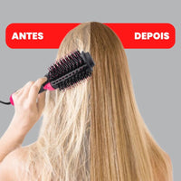 Escova Elétrica Alisadora - Seca e Alisa 3 em 1 - 110v