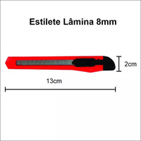 Espátula de Silicone + Estilete 8mm para Aplicação de Papel de Parede