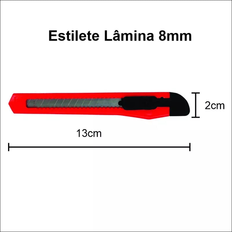 Espátula de Silicone + Estilete 8mm para Aplicação de Papel de Parede