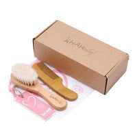 Escova de Cerda de Cabras para Bebês - AHAHbaby - Zibow