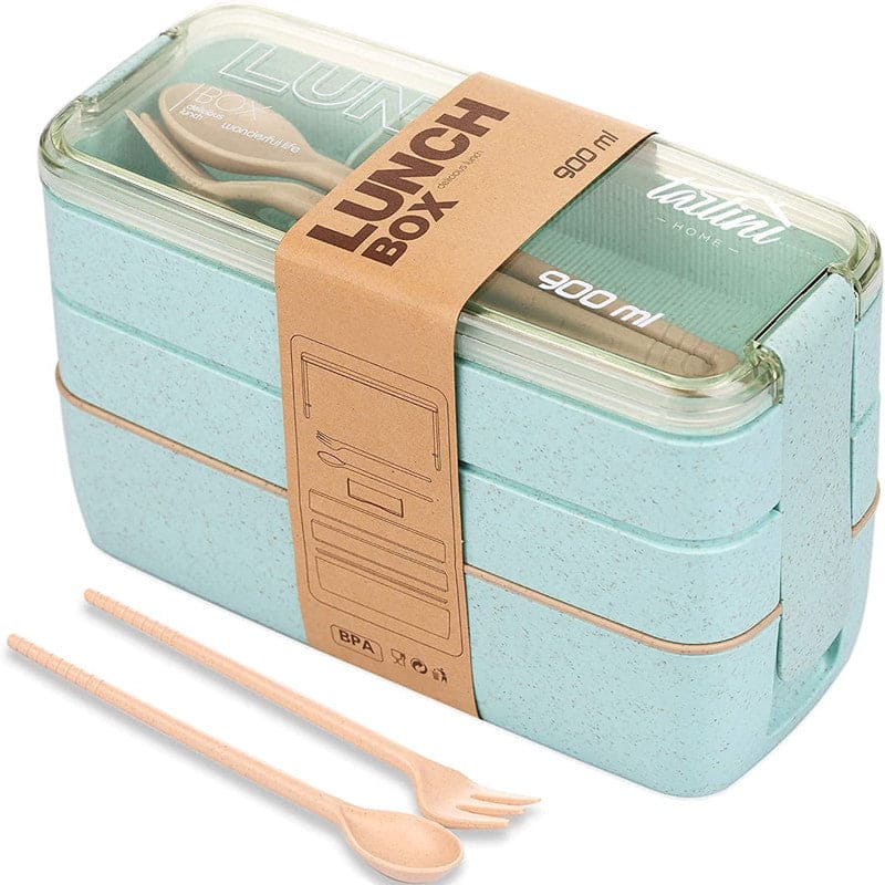 Marmita Estilo Bentô de 3 Camadas - 900mL