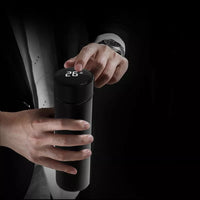 Garrafa Térmica Inox com Medidor de Temperatura - 500ml - Zibow