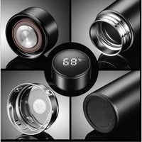 Garrafa Térmica Inox com Medidor de Temperatura - 500ml - Zibow